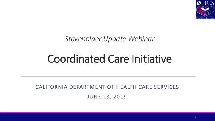 co coordinated ca care i initiative