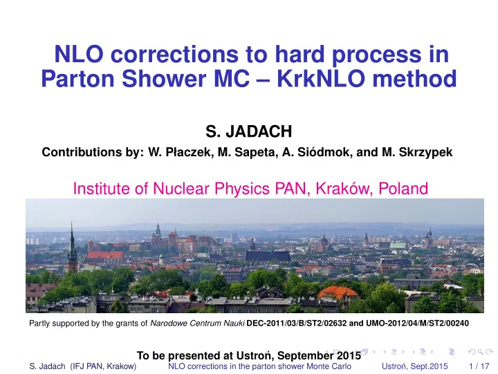 nlo corrections to hard process in parton shower mc