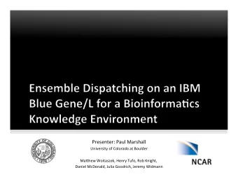 Presenter:  Paul  Marshall    University  of  Colorado  at  Boulder    Ma7hew