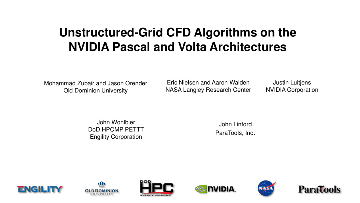 nvidia pascal and volta architectures