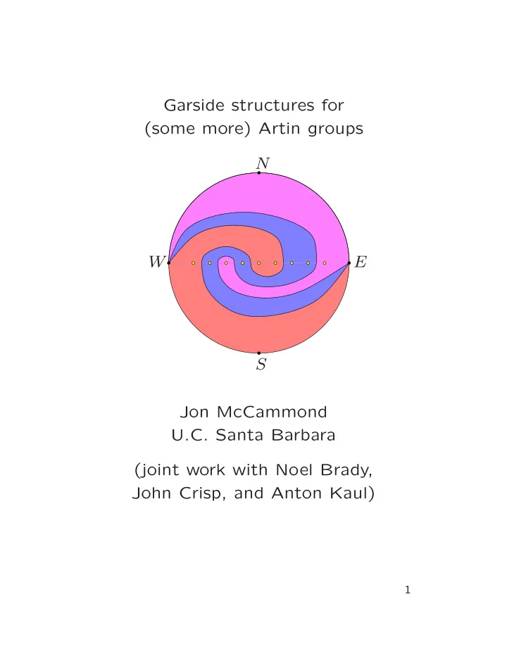 garside structures for some more artin groups n w e s jon