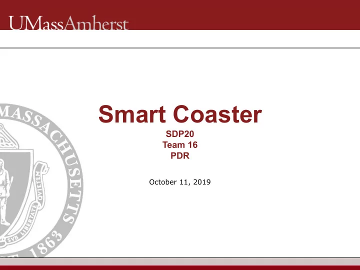 smart coaster