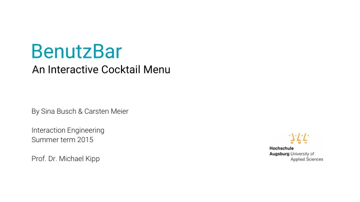 benutzbar