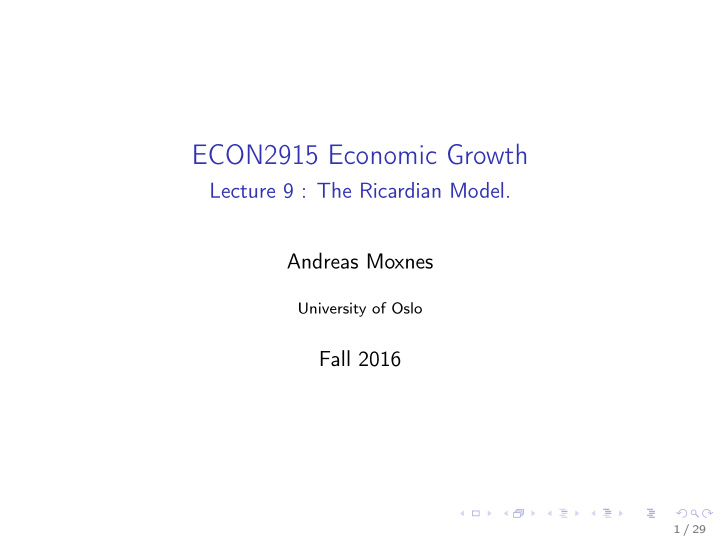 econ2915 economic growth