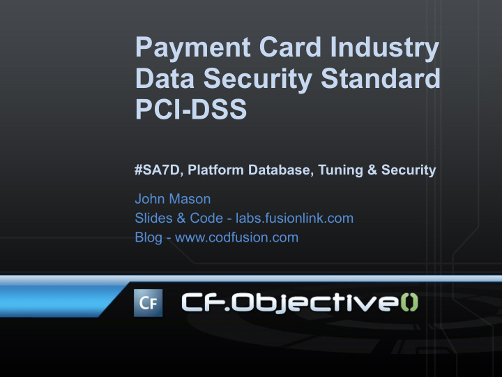 payment card industry data security standard pci dss