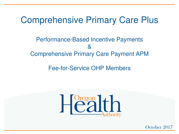 comprehensive primary care plus