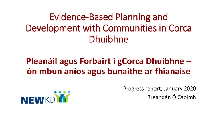 evi vidence based pla lanning an and de development with