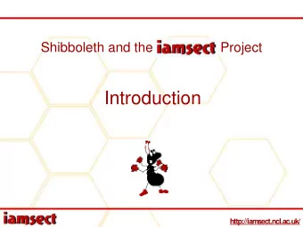 Introduction  http://iam  sect.ncl.ac.uk/  2  Overview  Morning session:  History of access control