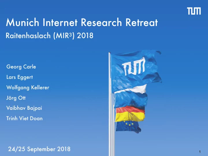 munich internet research retreat