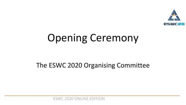 opening ceremony