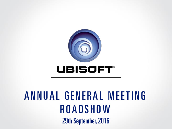 annual general meeting roadshow