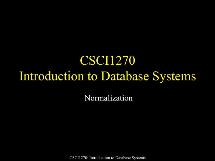 csci1270 introduction to database systems