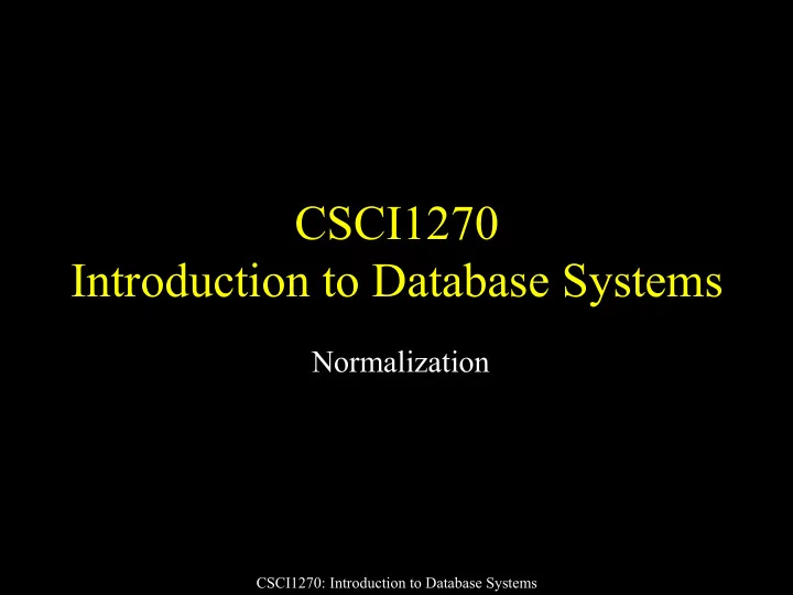 csci1270 introduction to database systems