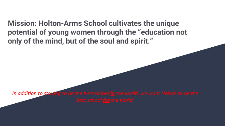 mission holton arms school cultivates the unique