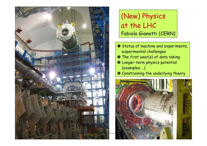 new physics at the lhc