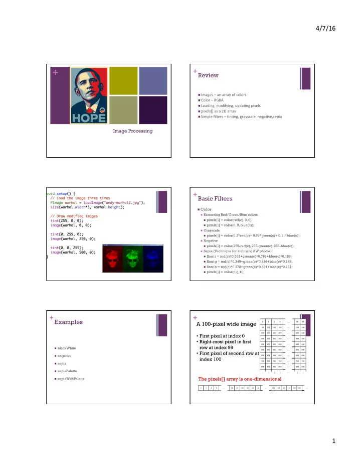 review n images an array of colors n color rgba