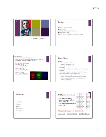 + + Review n Images    an  array  of  colors   n Color    RGBA