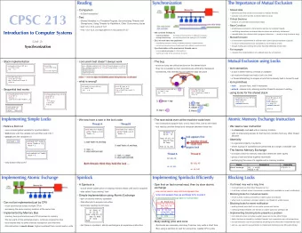 CPSC 213   data structure that could be accessed by multiple threads 6 (Synchronization)