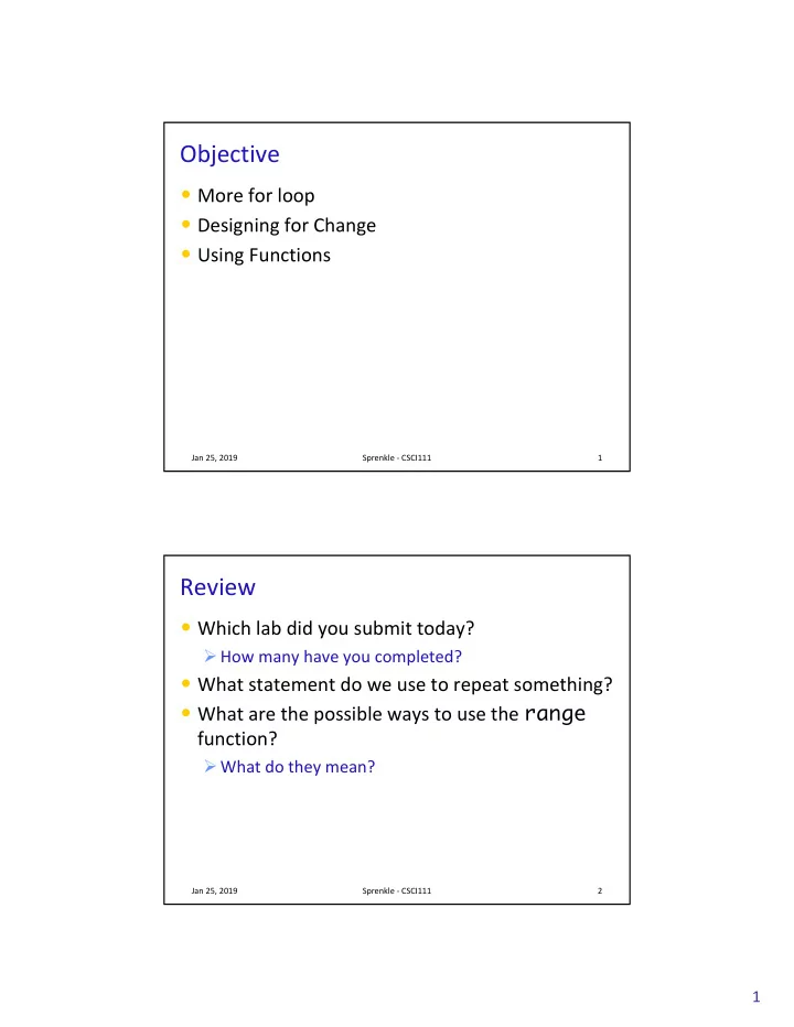 objective