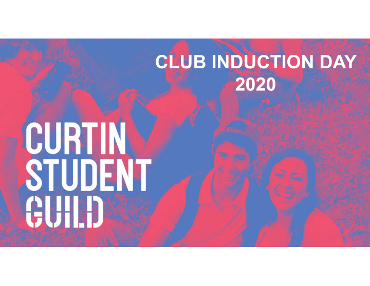 club induction day 2020 schedule