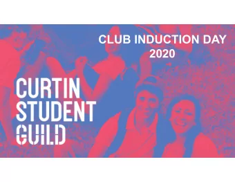 CLUB INDUCTION DAY  2020  SCHEDULE  Guild Club Induction Day 2020   Arrivals // Lunch