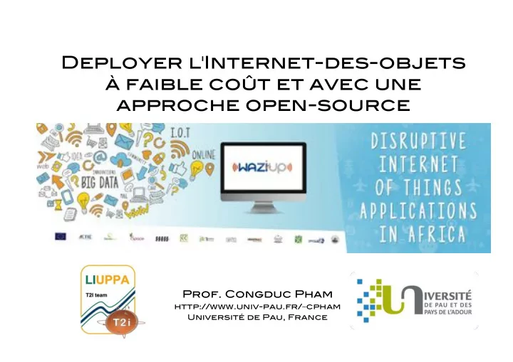 deployer l internet des objets faible co t et avec une