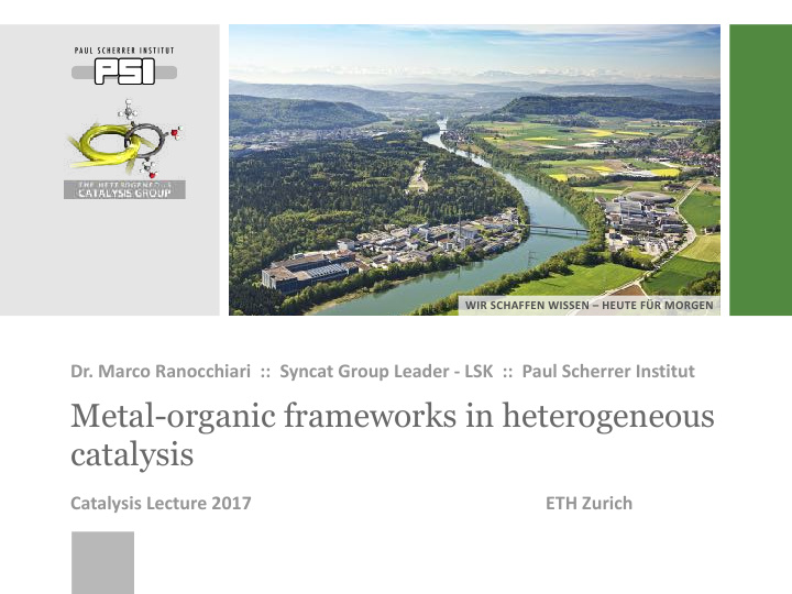 metal organic frameworks in heterogeneous catalysis