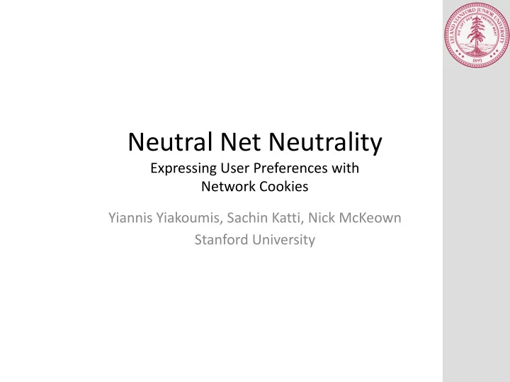 neutral net neutrality