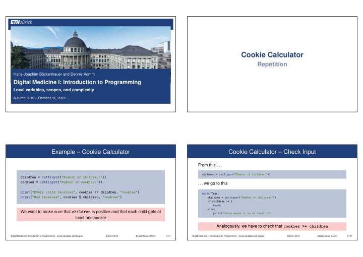 cookie calculator