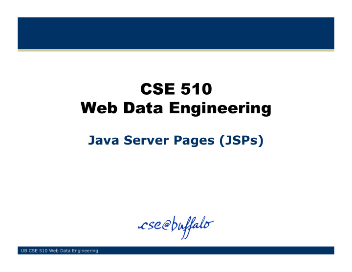 cse 510 web data engineering