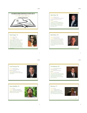 Nels Olsen 89 Degree: Political(Science( Job title: Vice(Chairman(and(Co:Leader(of(