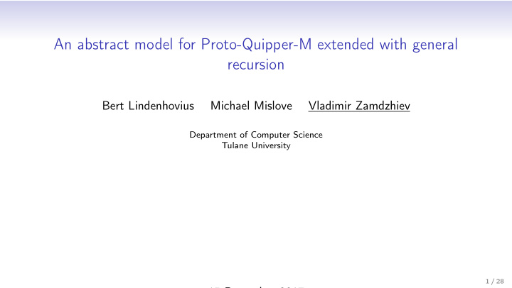 an abstract model for proto quipper m extended with