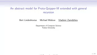 An abstract model for Proto-Quipper-M extended with general  recursion  Bert Lindenhovius  Michael