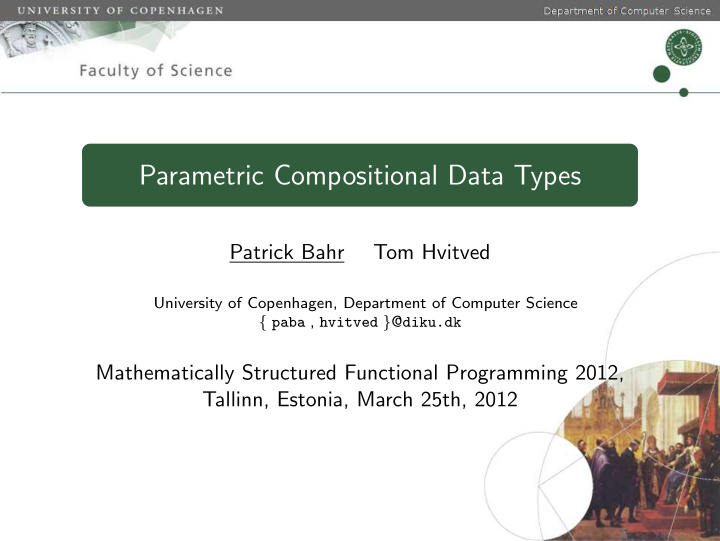 parametric compositional data types