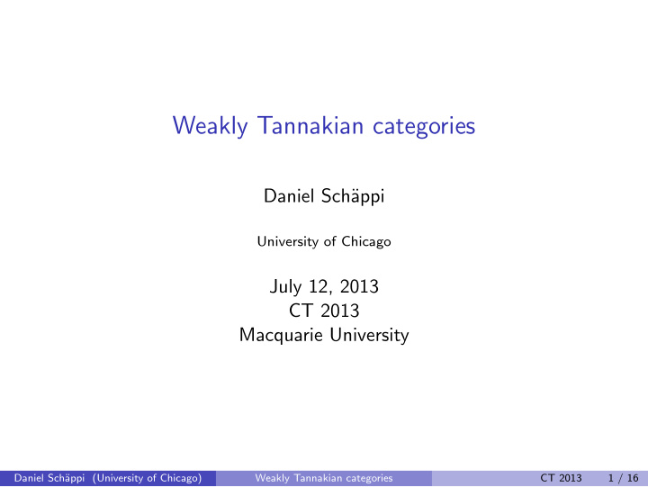 weakly tannakian categories