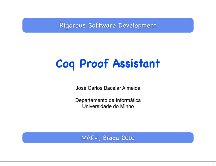 coq proof assistant