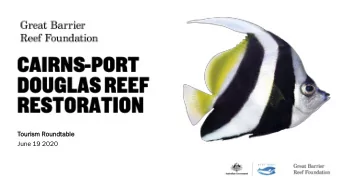 June 19 2020  Reef Trust Partnership components  RRAP program to launch FY 20/21 and announcement