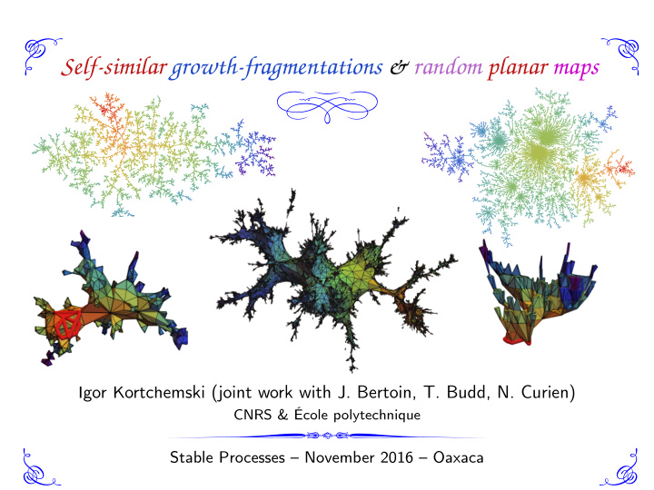 self similar growth fragmentations random planar maps