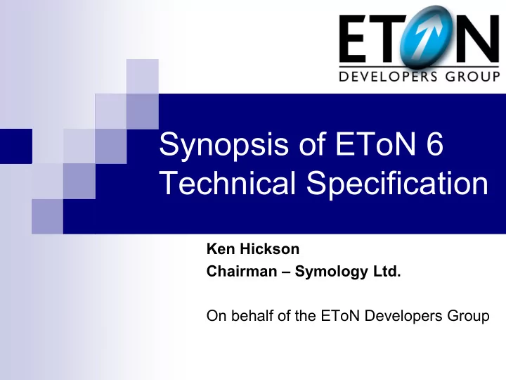 technical specification