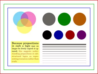 Because propositions in such a logic may no  longer be freely copied or ig-  standing propositions