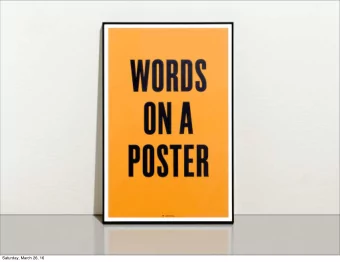 Saturday, March 26, 16  After the energy and experimentation in  the early 20th century, the poster