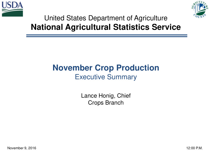 national agricultural statistics service