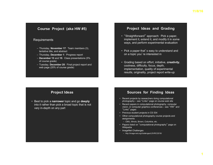 project ideas sources for finding ideas