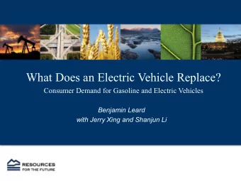 What Does an Electric Vehicle Replace?  Consumer Demand for Gasoline and Electric Vehicles
