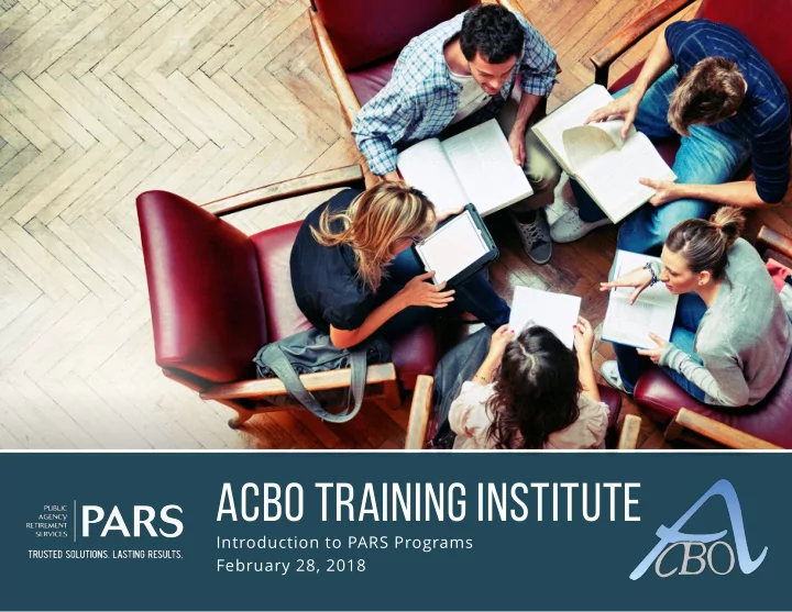 acbo training institute