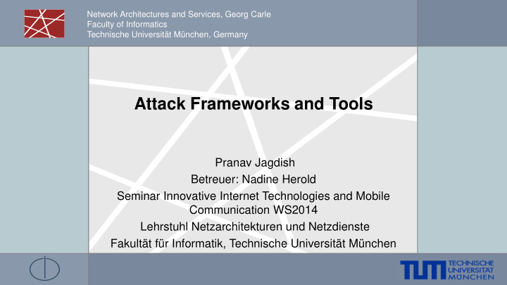 attack frameworks and tools