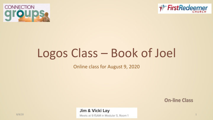 logos class book of joel