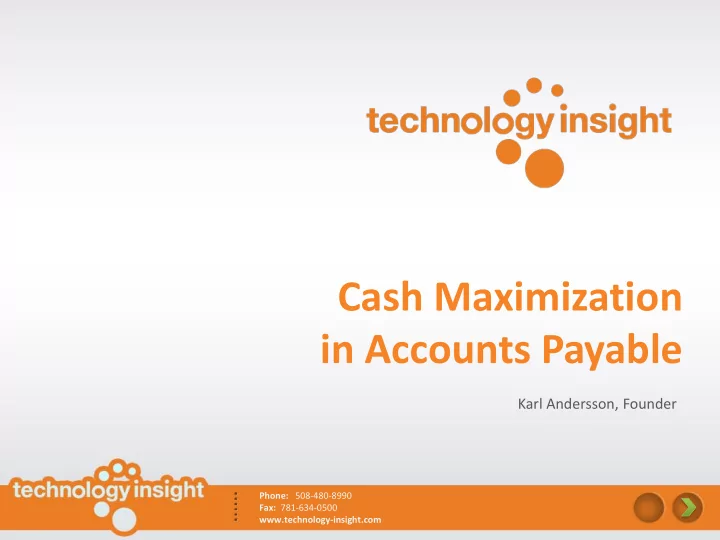 in accounts payable