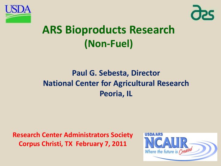ars bioproducts research