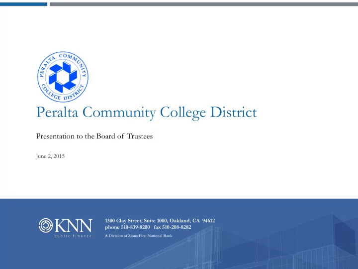 peralta community college district